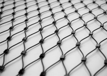 Завязанная безопасность сети сетки веревочки нержавеющей стали апертура 20мм до 100мм